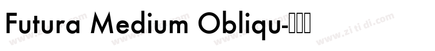 Futura Medium Obliqu字体转换